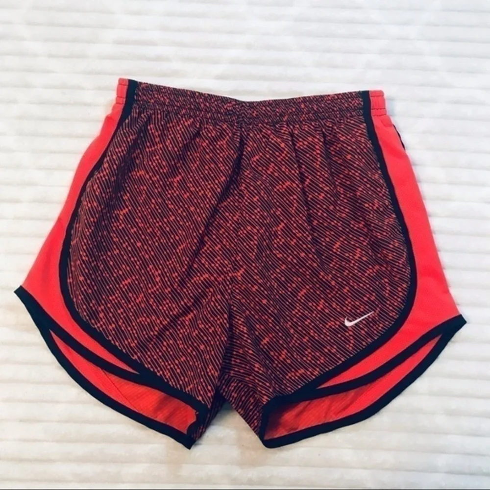 Nike Red Print Tempo Dri-Fit Running Shorts Size XS